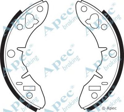 APEC BRAKING shu187 -  Комплект тормозных колодок